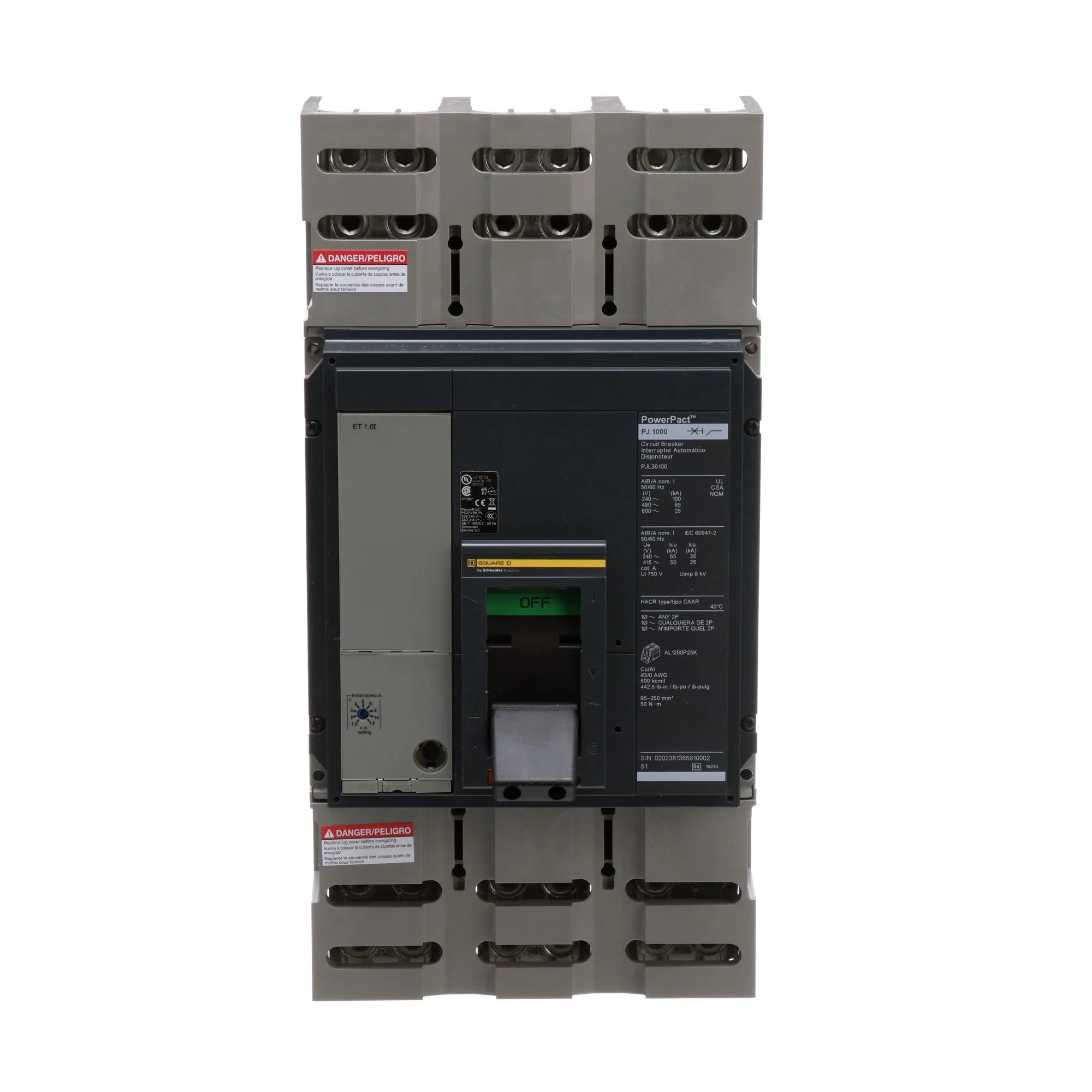 PJL36100 - Square D - Molded Case Circuit Breaker