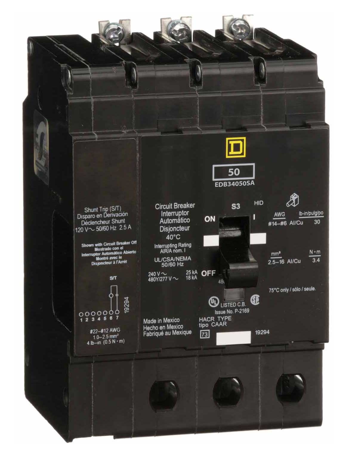 EDB34050SA - Square D - Molded Case Circuit Breakers