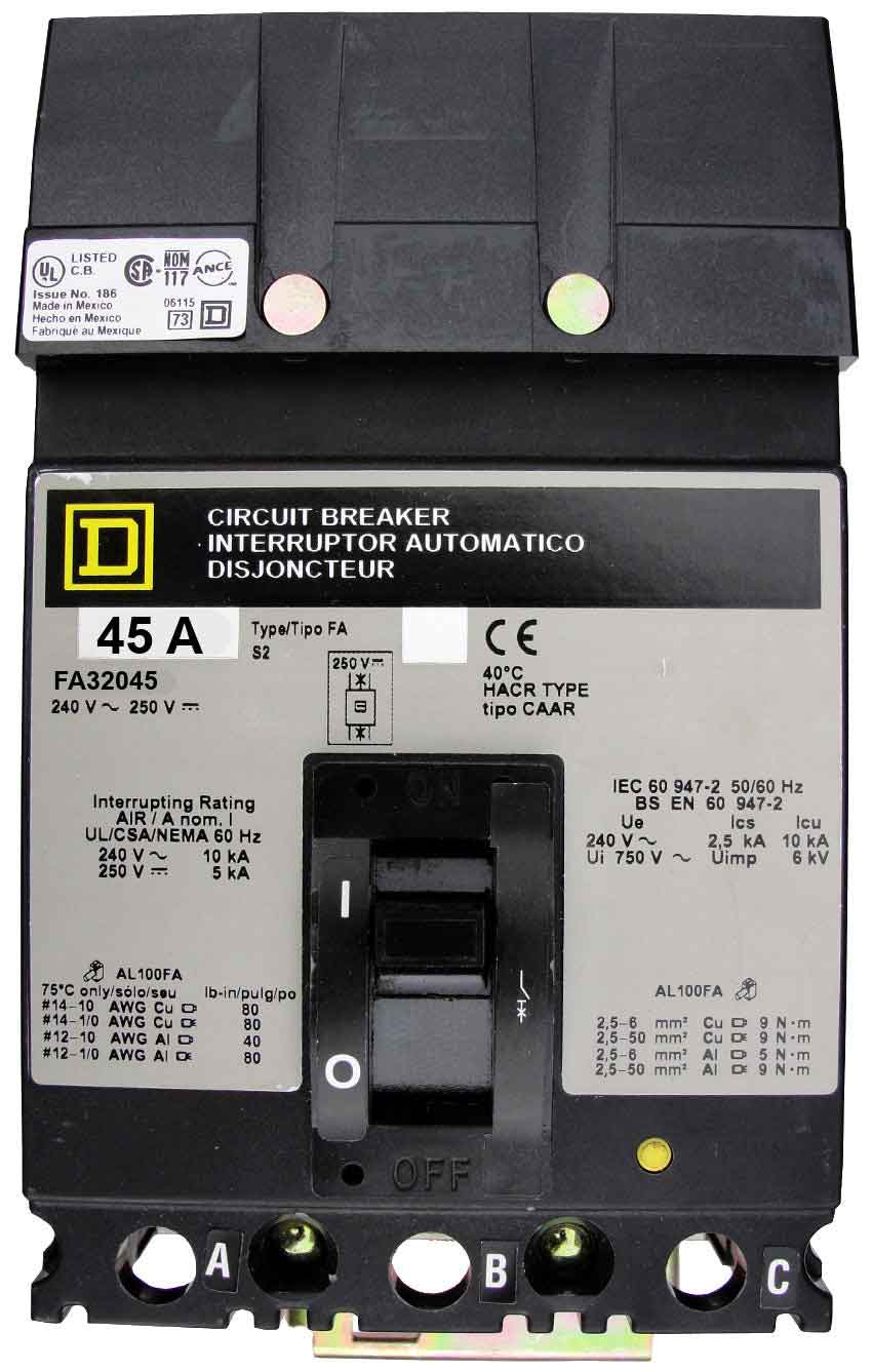 FA32045 - Square D - Molded Case Circuit Breakers