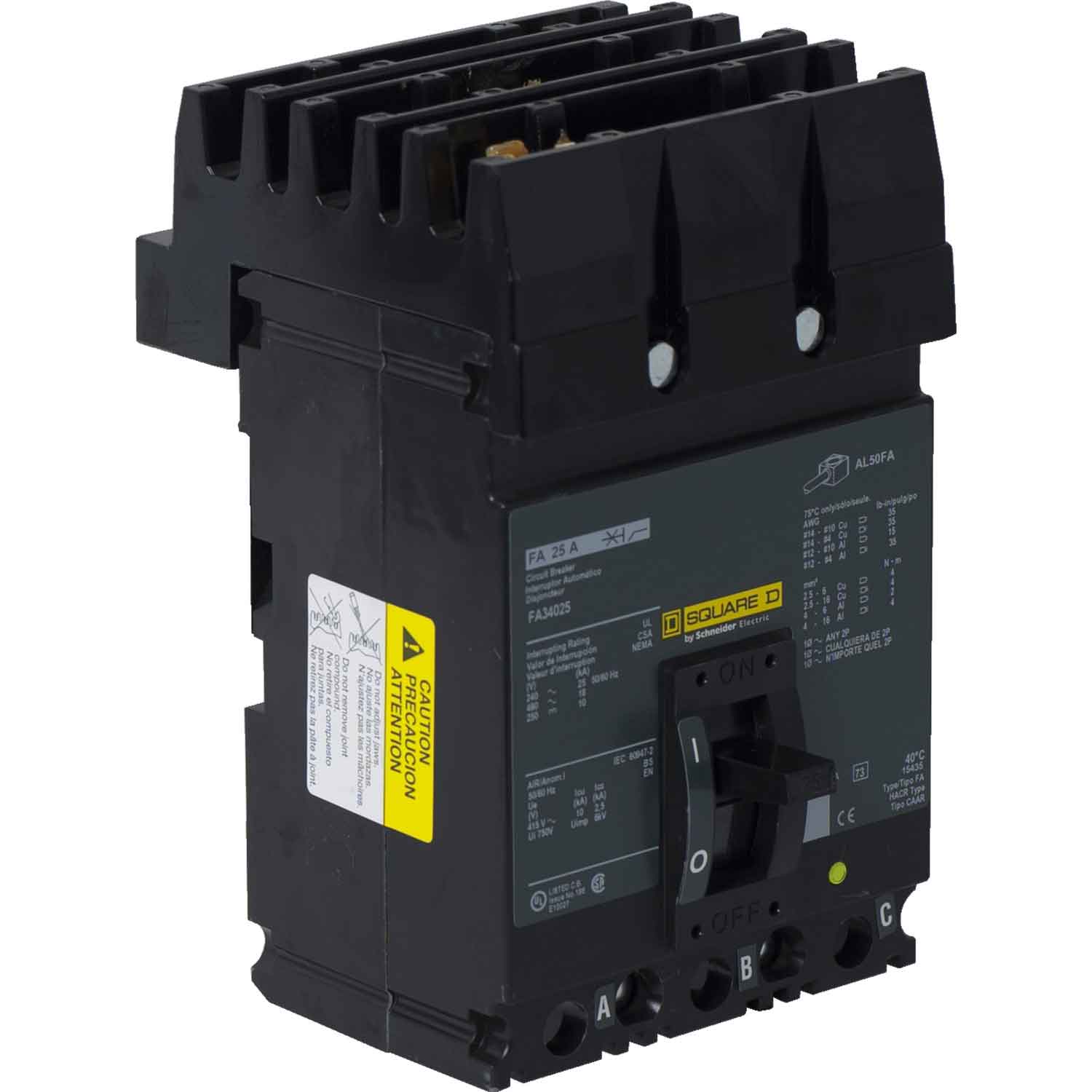 FA34025 - Square D - Molded Case Circuit Breakers