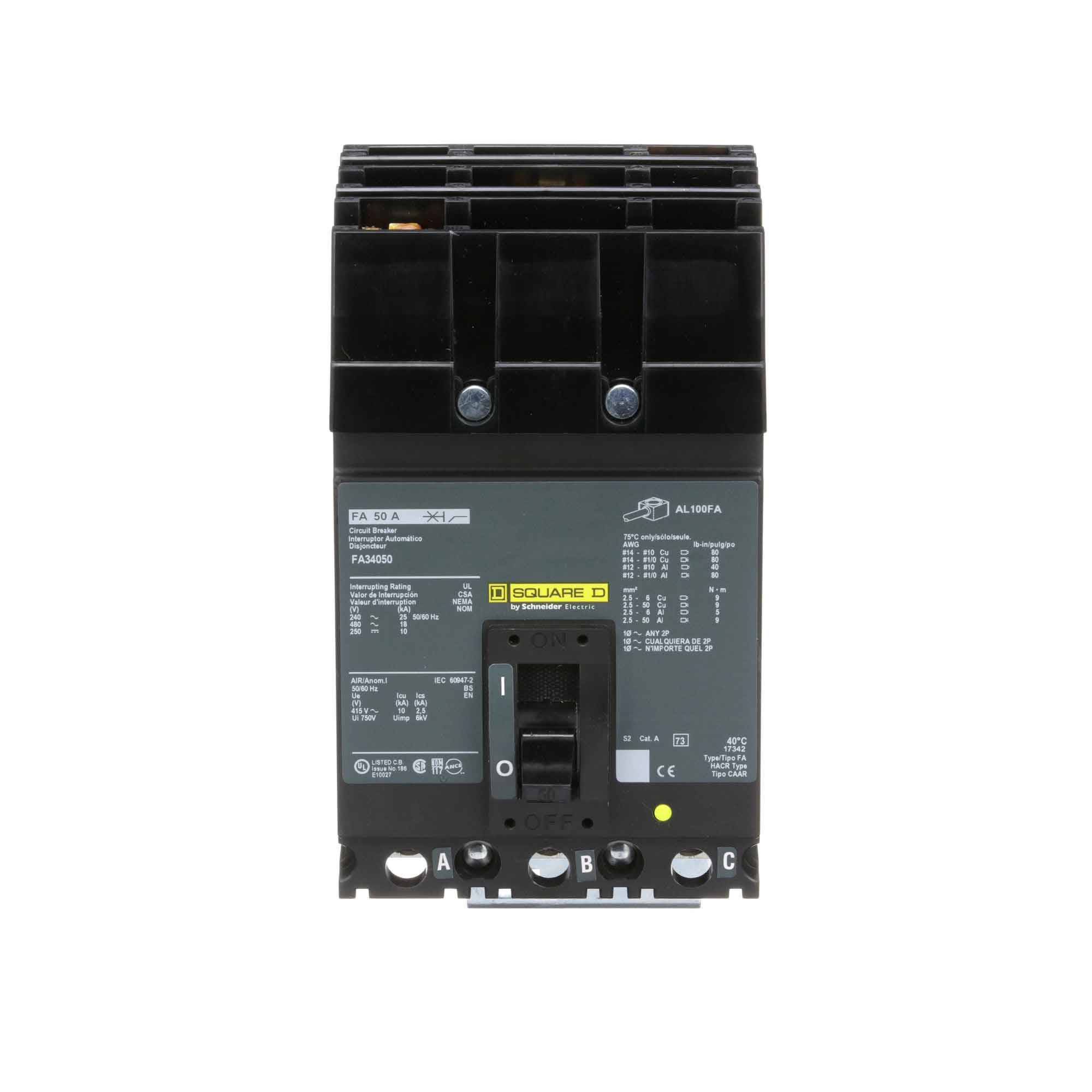 FA34050 - Square D - Molded Case Circuit Breakers