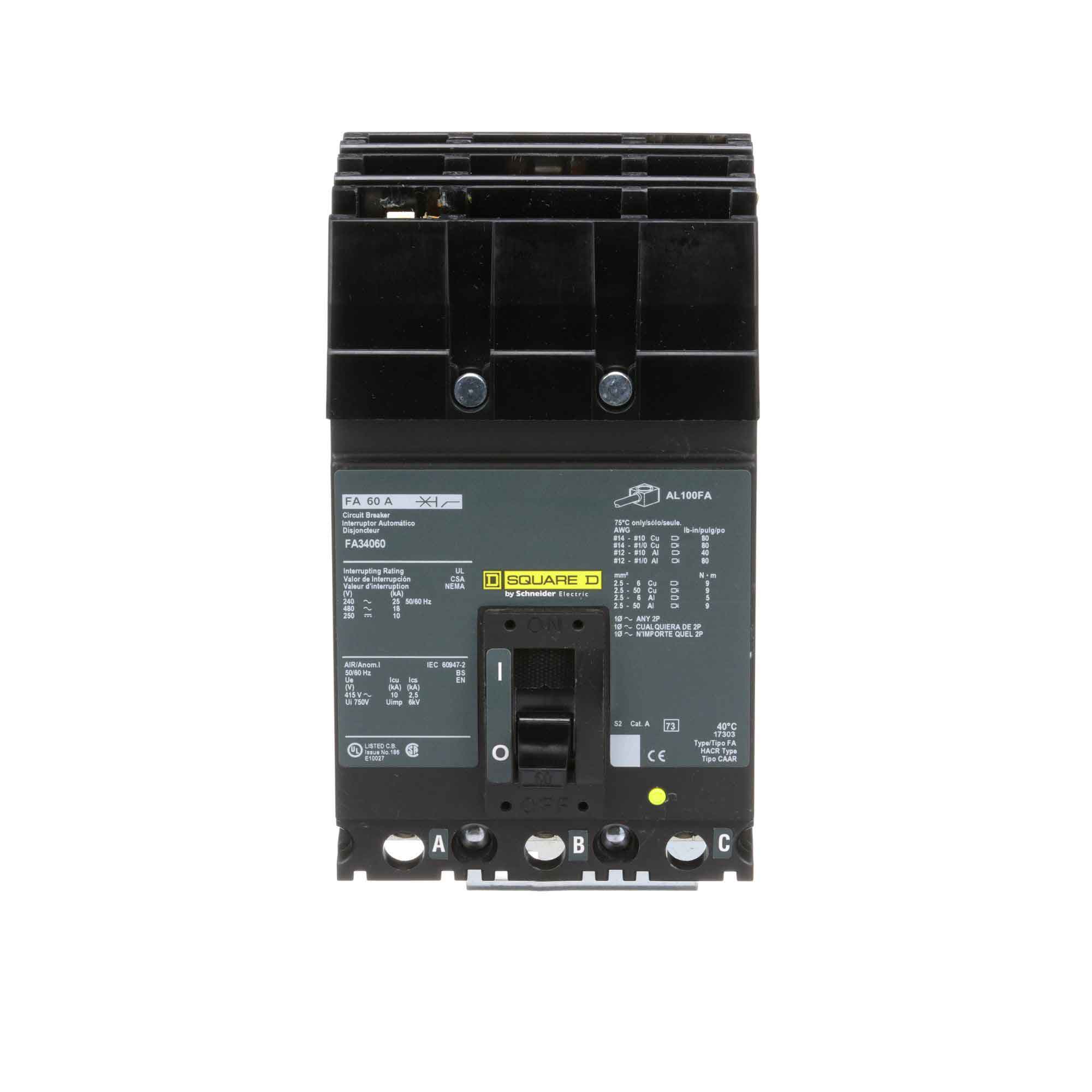FA34060 - Square D - Molded Case Circuit Breakers