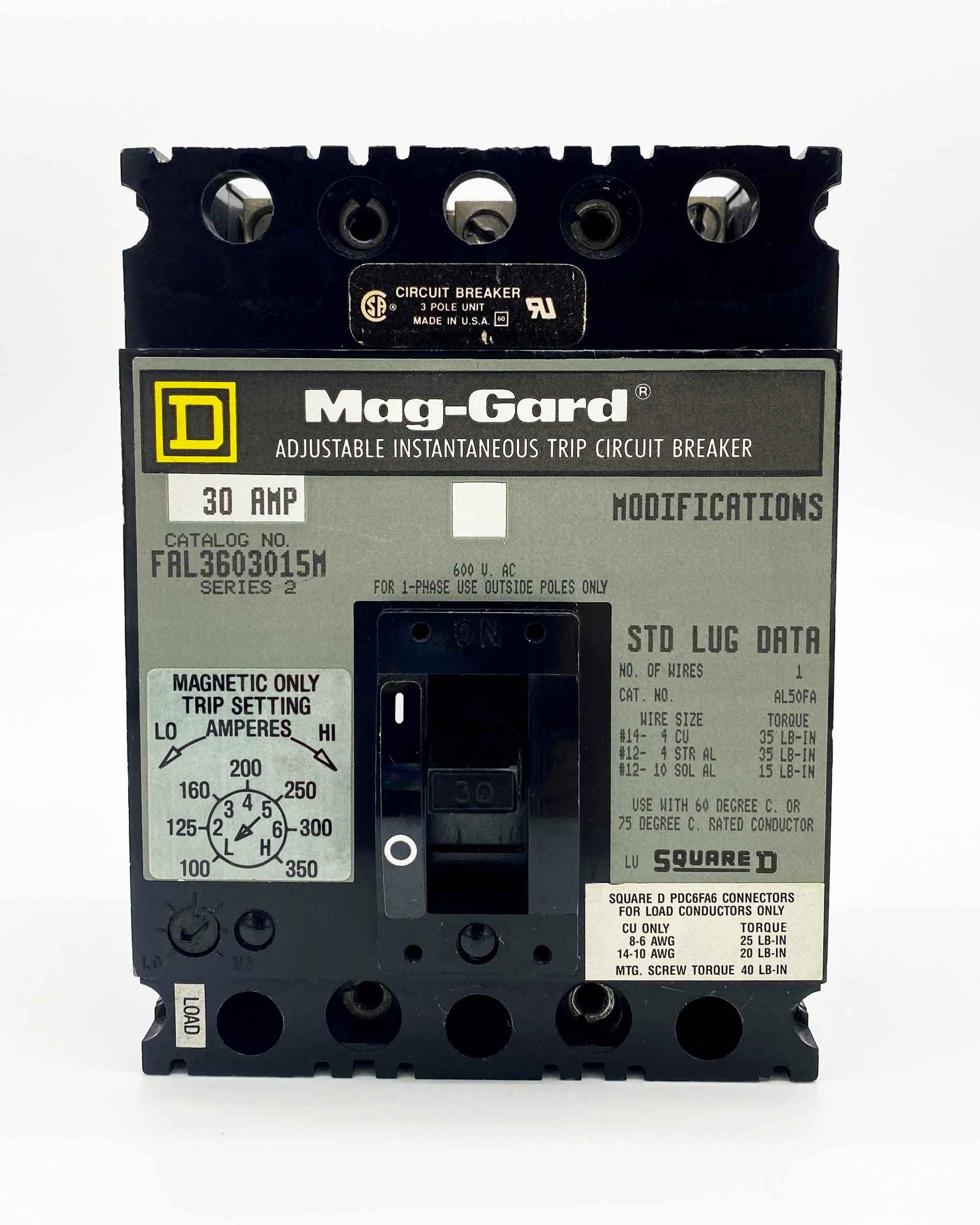 FAL3603015M - Square D - Molded Case Circuit Breakers