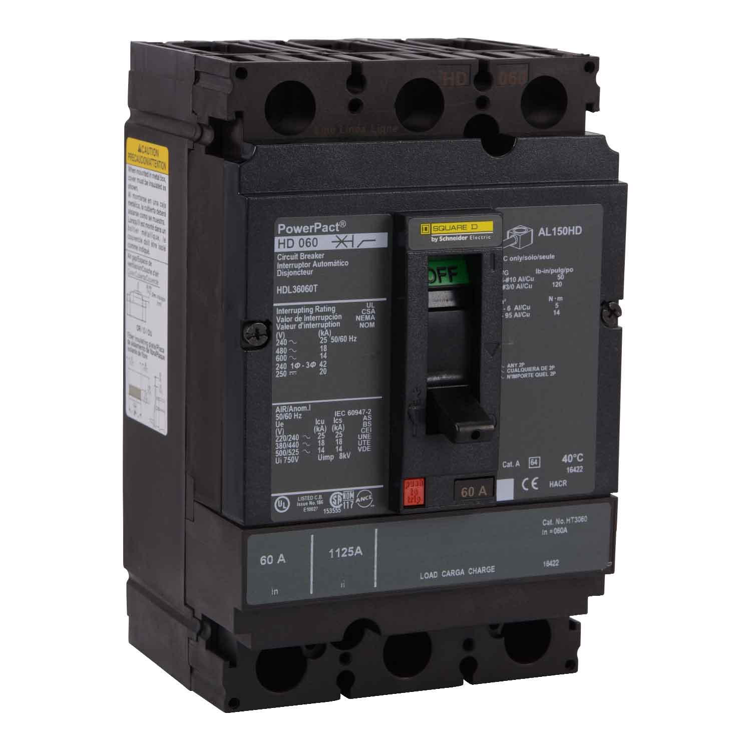 HDL36060U44X - Square D - Molded Case Circuit Breakers