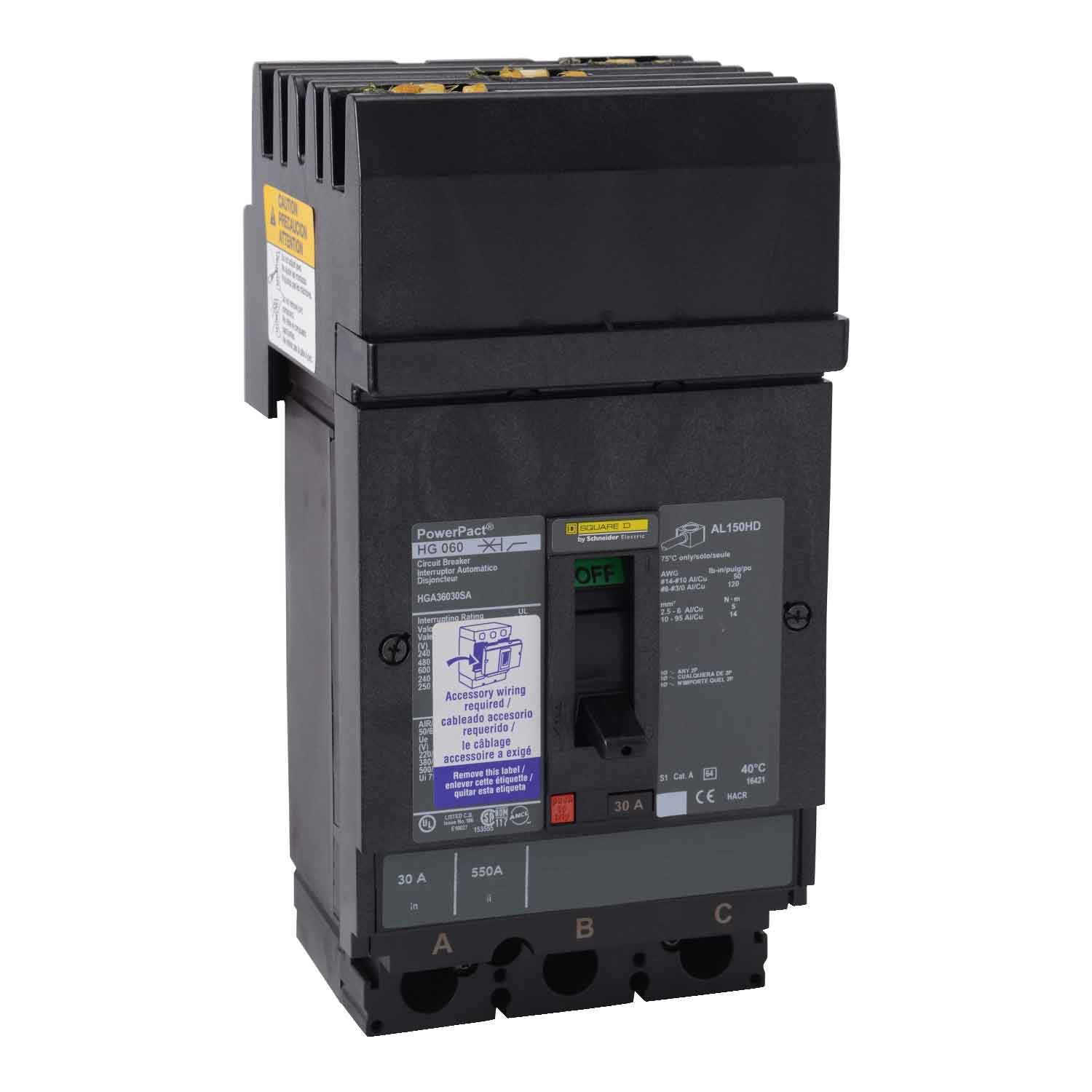 HGA36060U44X - Square D - Molded Case Circuit Breakers