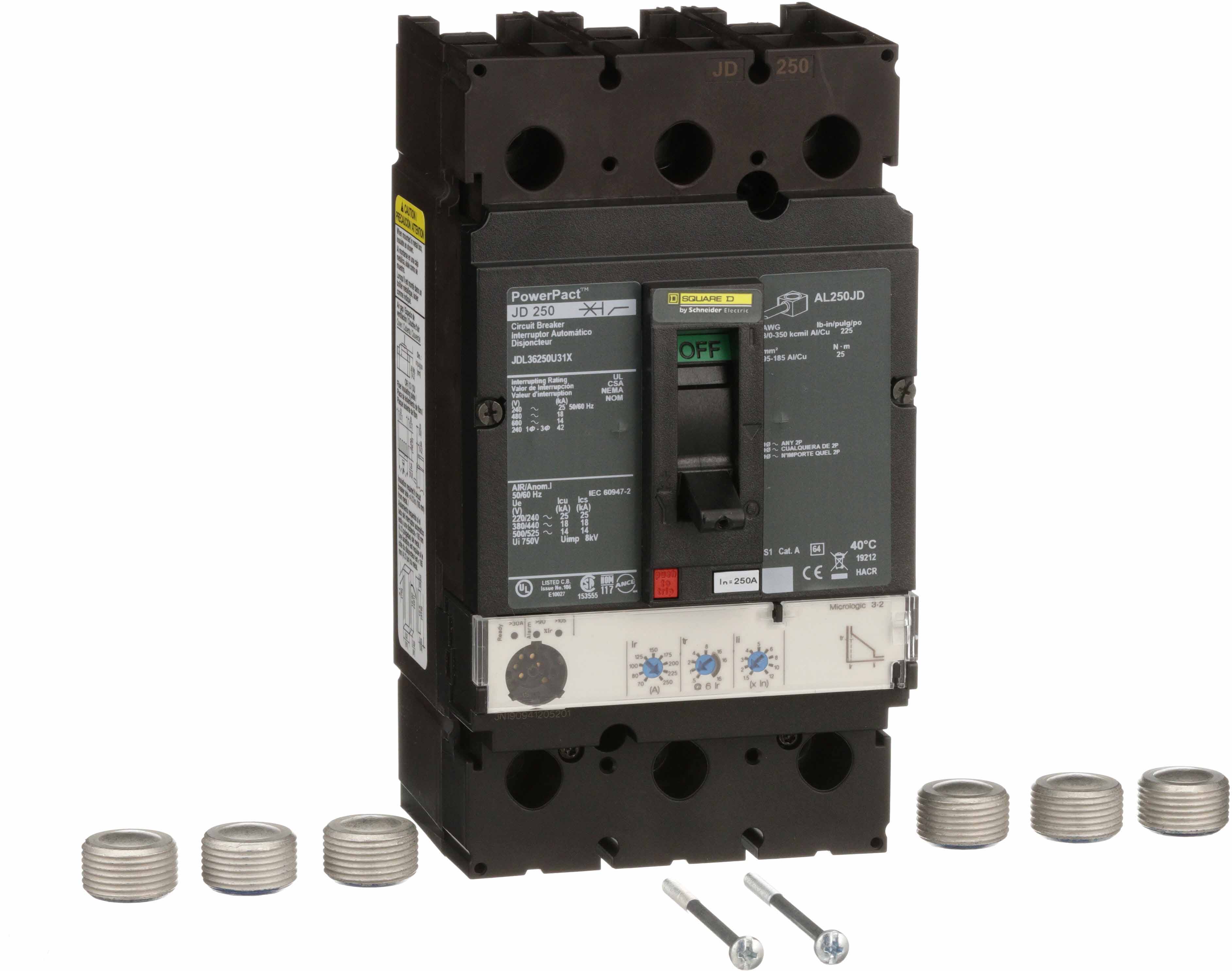JDL36250U31X - Square D - Molded Case Circuit Breakers