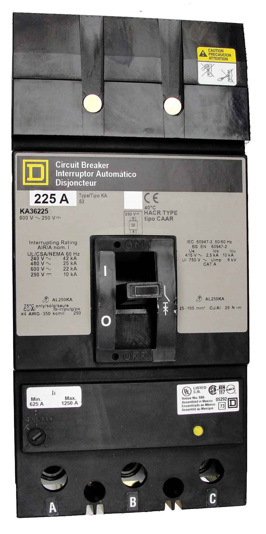 KA36225 - Square D - Molded Case Circuit Breakers