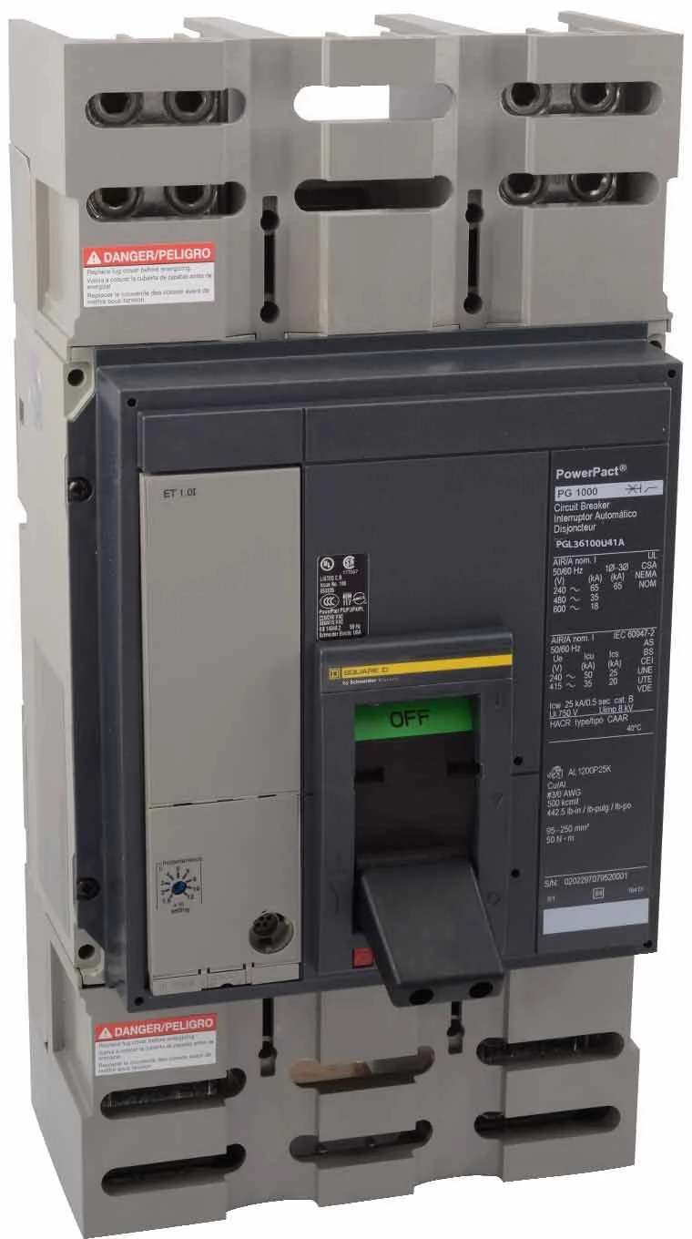 PGL36100U41A - Square D - Molded Case Circuit Breakers