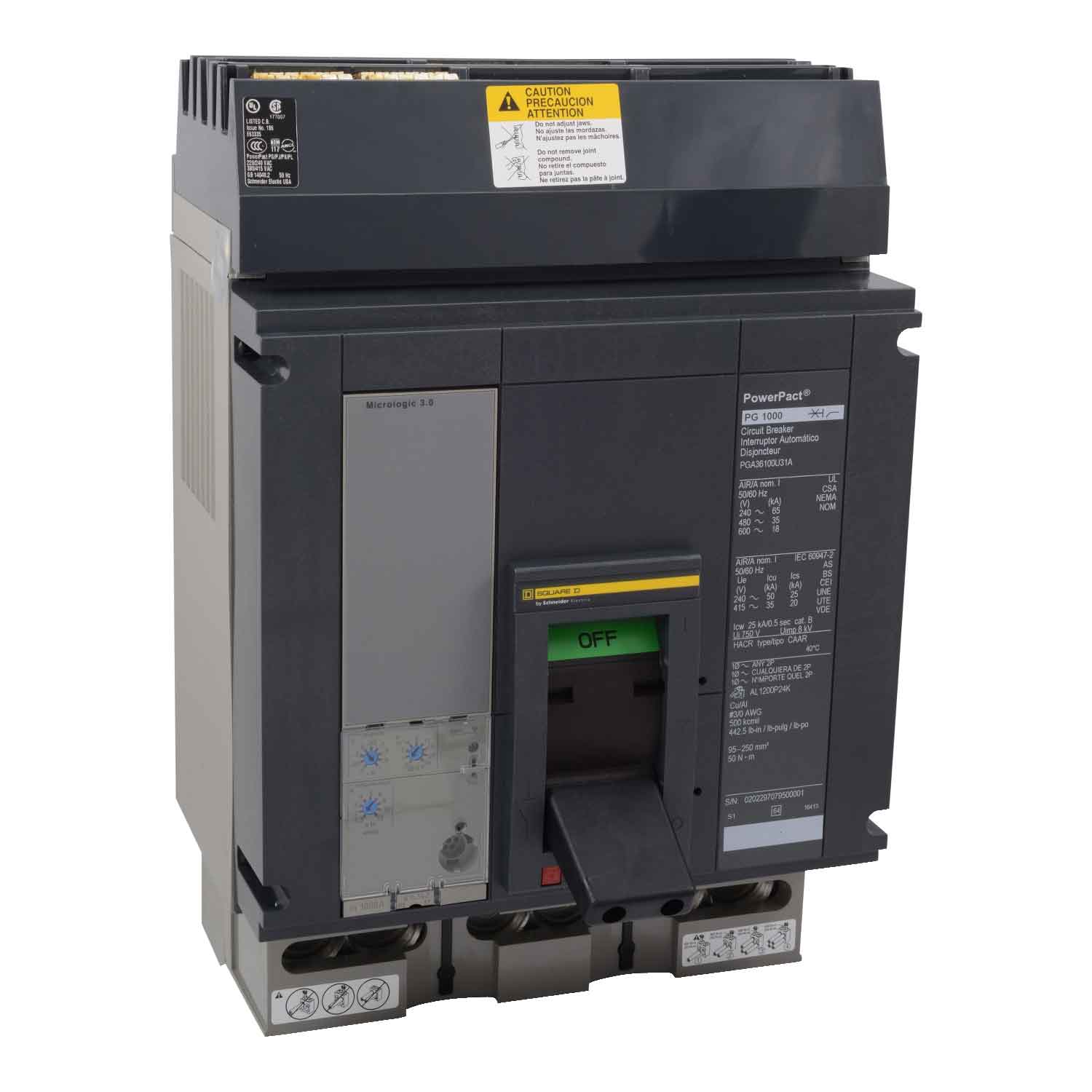PLA34100U44A - Square D - Molded Case Circuit Breakers