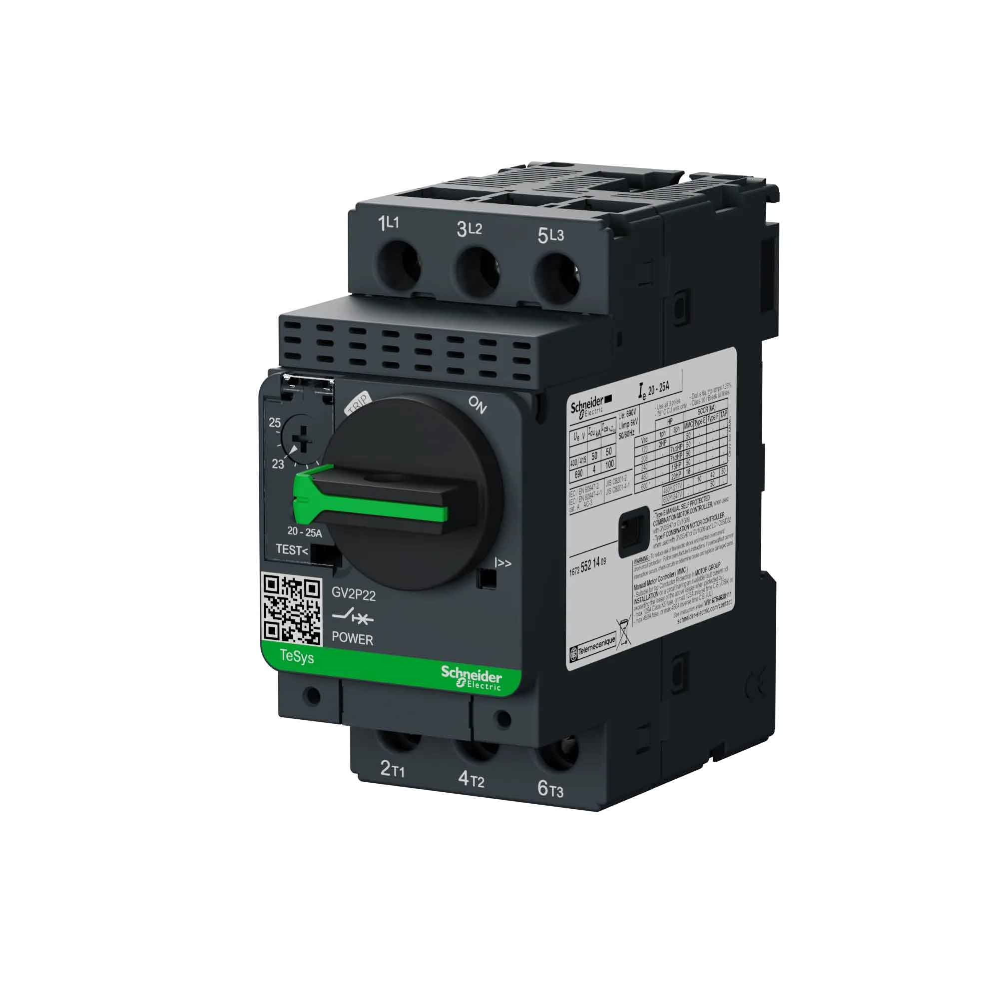GV2P22 - Square D - Motor Starter - Image 3