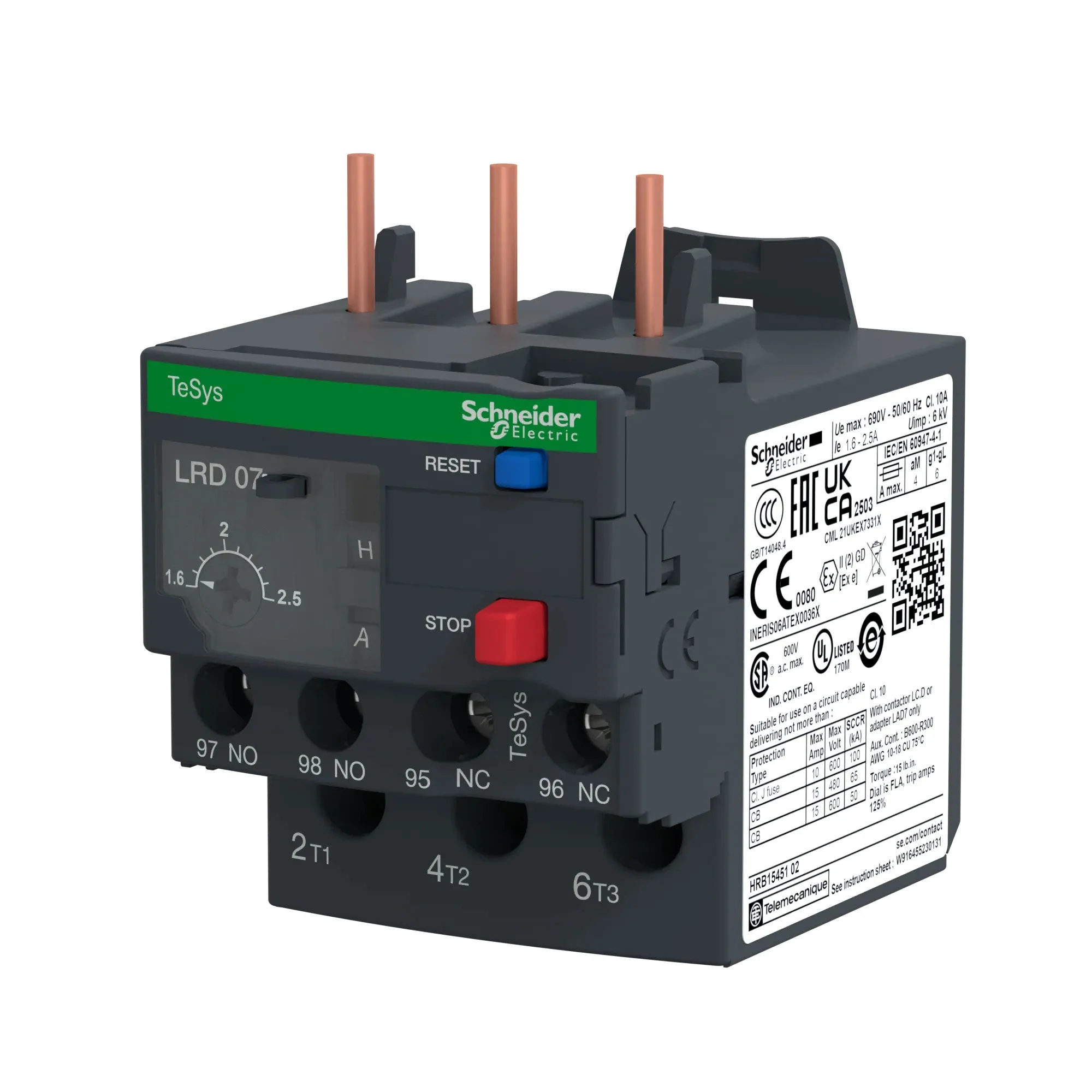 LRD07 - Square D - Overload Relay - Image 3