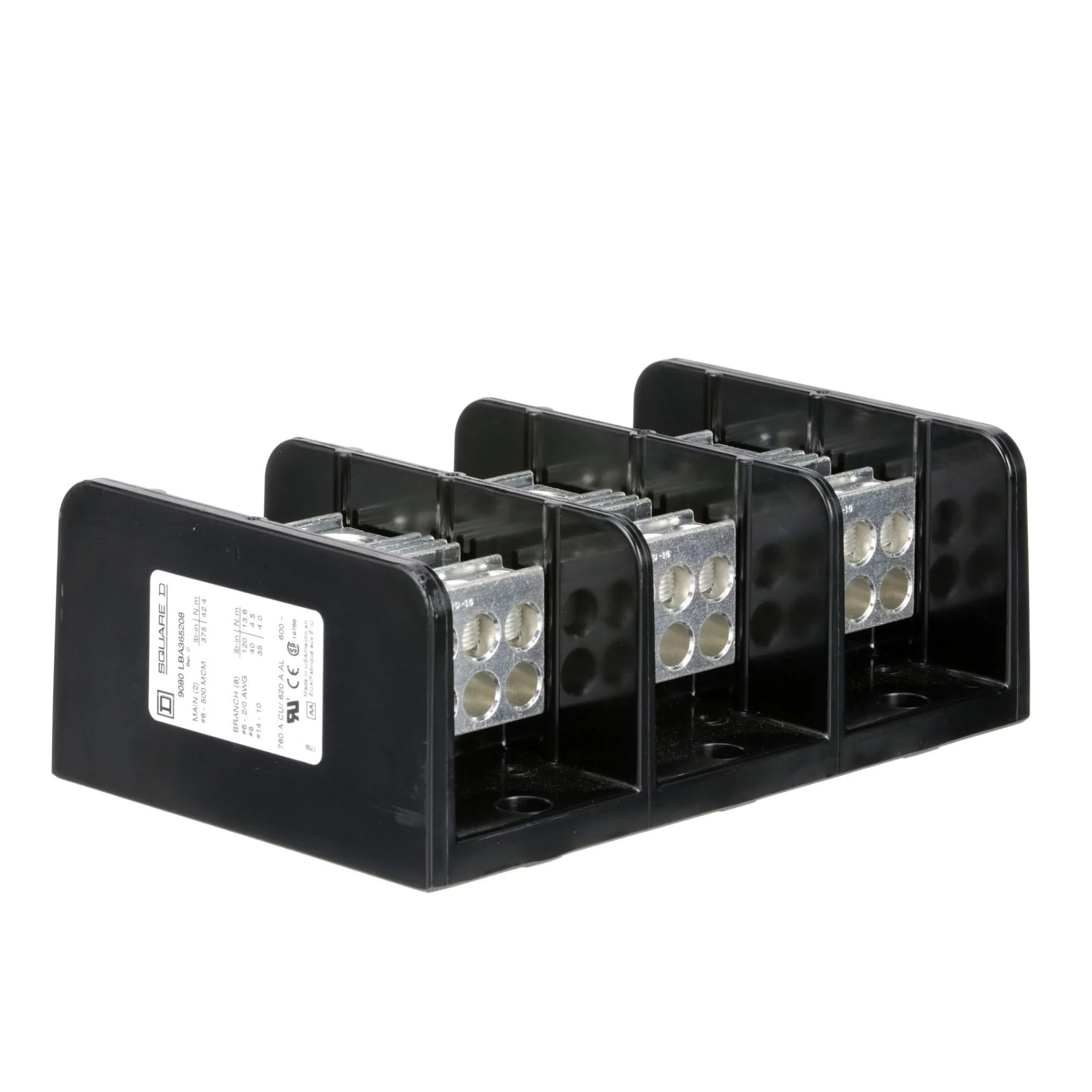 9080LBA365208 - Square D - Power Distribution Block - Image 2
