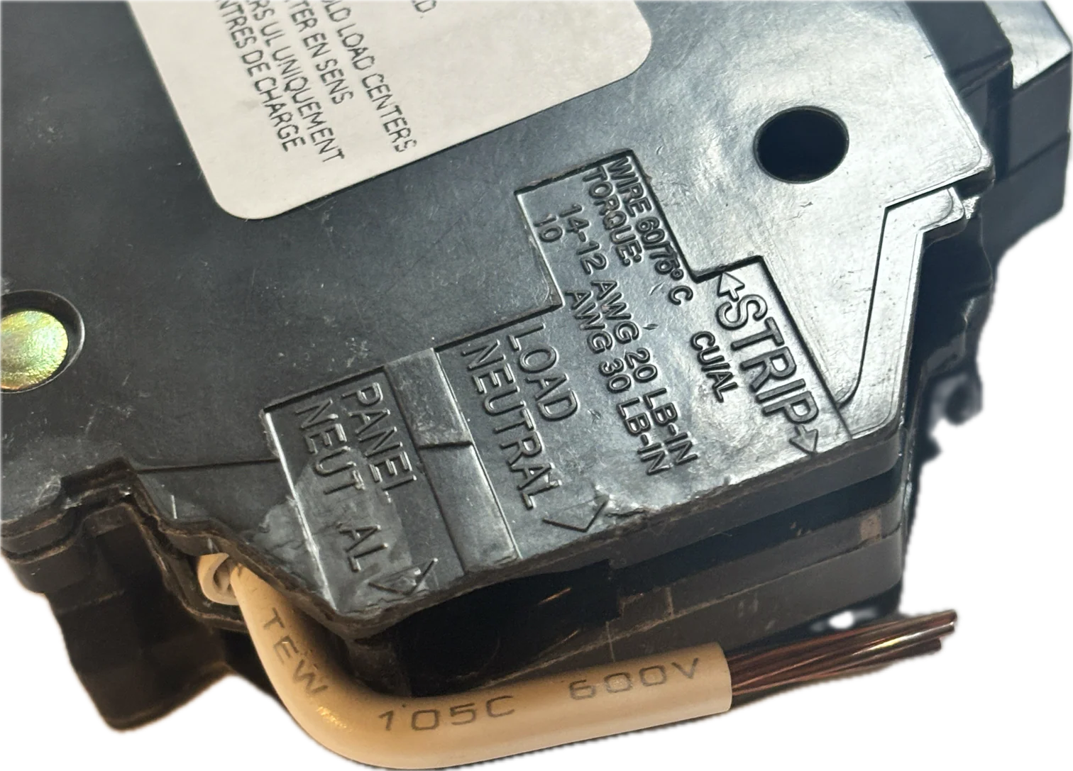 THQL1120DFS - GE - 20 Amp Dual Function Circuit Breaker - Image 3